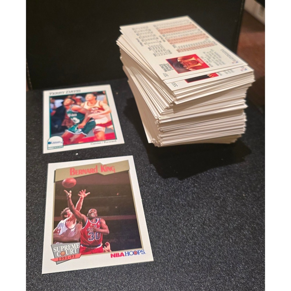 NBA Hoops Basketball Cards 1991-92 Vintage Trading Card Lot ALL MINT  *Look*
